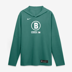 Boston Red Sox Nike City Connect Dri-FIT Long Sleeve Hooded T-Shirt - Green T-shirts