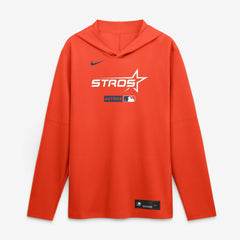 Houston Astros Nike City Connect Dri-FIT Long Sleeve Hooded T-Shirt - Orange T-shirts