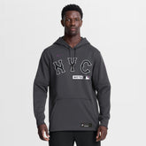 New York Mets Nike Authentic Collection City Connect Therma-FIT Hoodie - Anthracite Hoodies