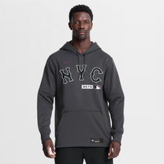 New York Mets Nike Authentic Collection City Connect Therma-FIT Hoodie - Anthracite Hoodies