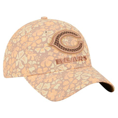 Chicago Bears New Era Women's Floral 9TWENTY Adjustable Hat - Tan Hats
