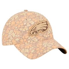 Philadelphia Eagles New Era Women's Floral 9TWENTY Adjustable Hat - Tan Hats
