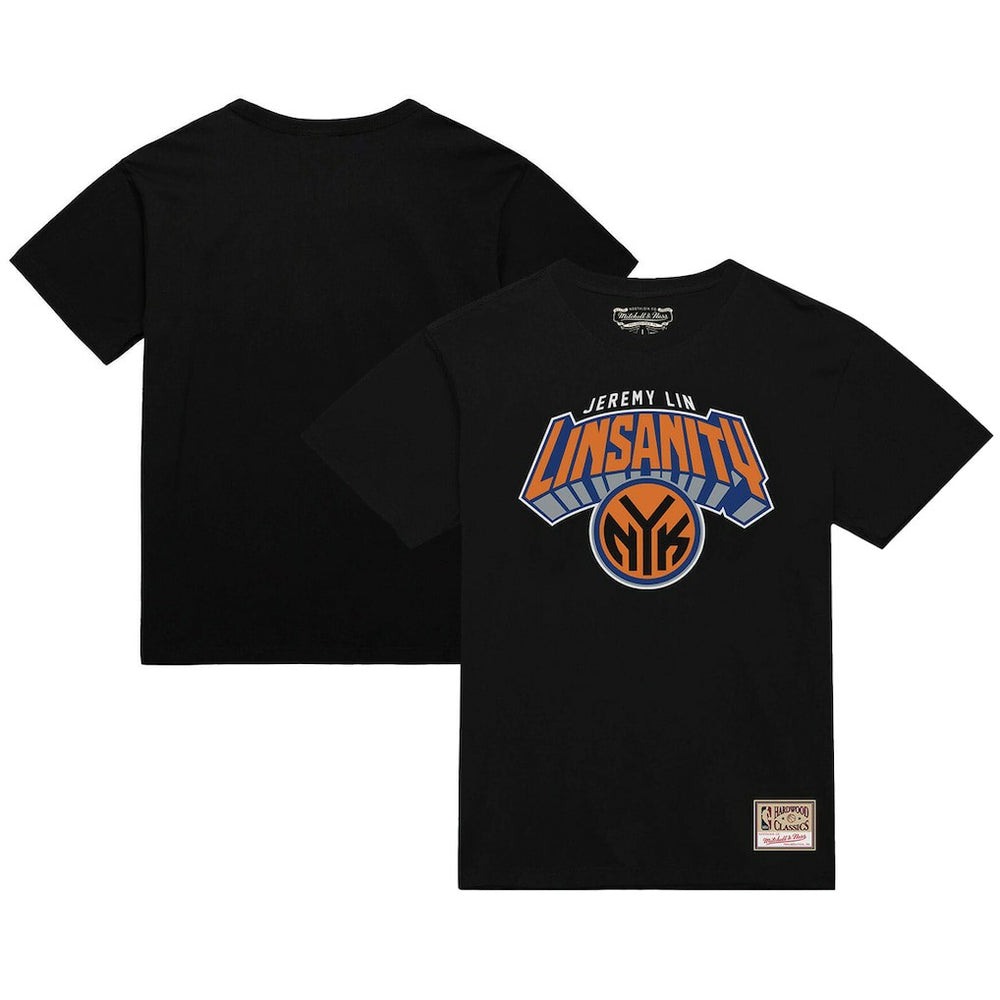 Jeremy Lin New York Knicks Linsanity Logo T-Shirt Black - Mitchell & Ness