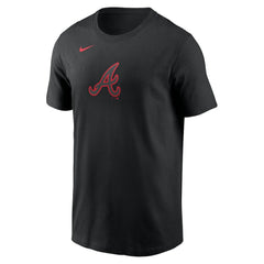 Atlanta Braves Nike Color Pop T-Shirt - Black T-shirts