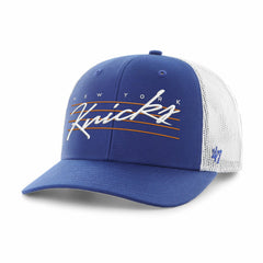New York Knicks '47 Downburst Trucker Adjustable Hat Blue - 47 brand