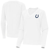 Indianapolis Colts Antigua Women's Varsity Tri-Blend V-Neck Long Sleeve T-Shirt - White T-shirts