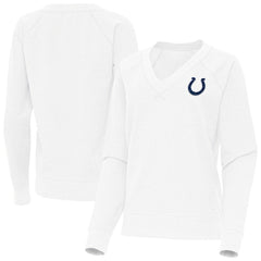 Indianapolis Colts Antigua Women's Varsity Tri-Blend V-Neck Long Sleeve T-Shirt - White T-shirts