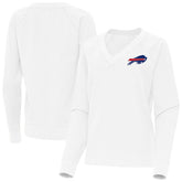 Buffalo Bills Antigua Women's Varsity Tri-Blend V-Neck Long Sleeve T-Shirt - White T-shirts