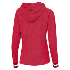 San Francisco 49ers Antigua Women's Trek Raglan Pullover Hoodie - Scarlet Hoodies