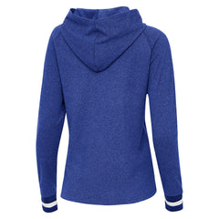 Buffalo Bills Antigua Women's Trek Raglan Pullover Hoodie - Heather Royal Hoodies