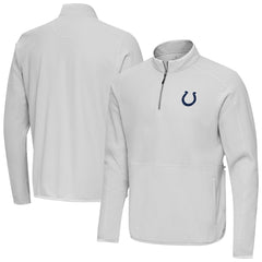 Indianapolis Colts Antigua Step Up Quarter-Zip Pullover - Gray Pullover