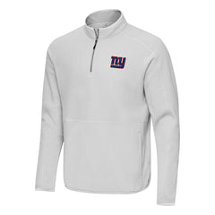 New York Giants Antigua Step Up Quarter-Zip Pullover - Gray Pullover