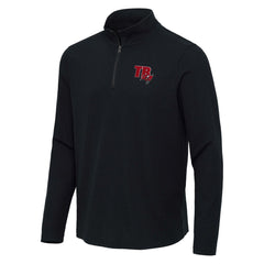 Tampa Bay Buccaneers Antigua Sync Tri-Blend Quarter-Zip Pullover - Heather Black Pullover