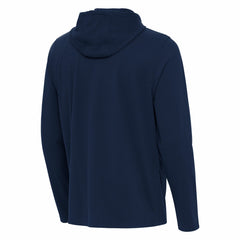 Houston Texans Antigua Connected Quarter-Zip Pullover Hoodie - Navy Hoodies