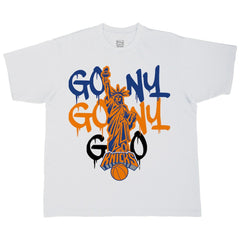 New York Knicks Stadium Essentials Unisex Oversized Go NY Go T-Shirt White outlet