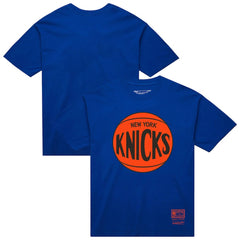New York Knicks Unisex Hardwood Classics MVP Logo T-Shirt Blue - Mitchell & Ness outlet