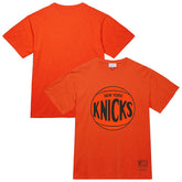 New York Knicks Unisex Hardwood Classics MVP Logo T-Shirt Orange - Mitchell & Ness