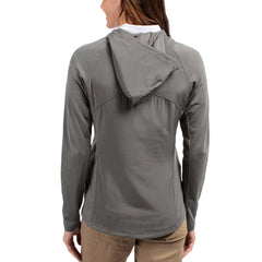 Detroit Lions Cutter & Buck Women's Adapt Eco Knit Hybrid Recycled Raglan Full-Zip Hoodie Jacket - Gray Hoodies