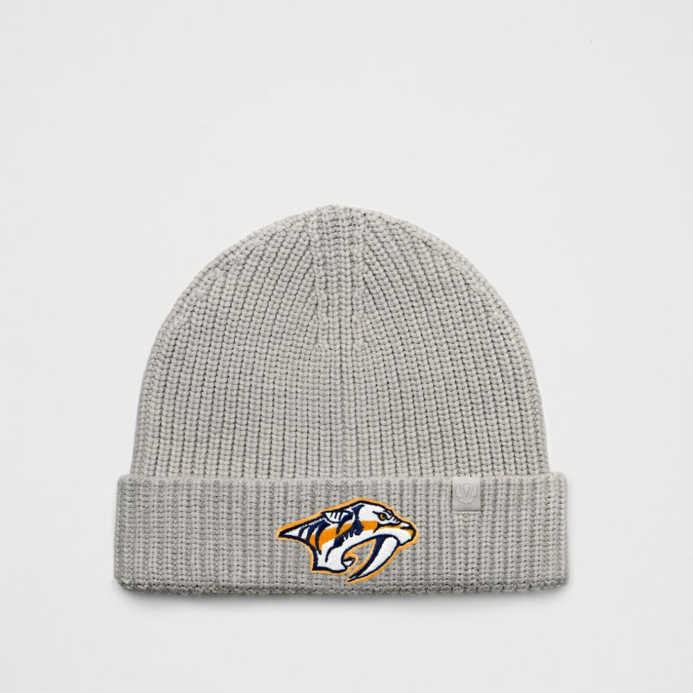Nashville Predators lululemon Unisex Close-Fit Wool-Blend Ribbed Beanie - Heathered Gull Grey | US 203169732