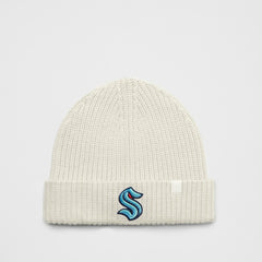 Seattle Kraken lululemon Unisex Close-Fit Wool-Blend Ribbed Beanie - Heathered Bone | US 203169750