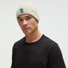 Seattle Kraken lululemon Unisex Close-Fit Wool-Blend Ribbed Beanie - Heathered Bone | US 203169750