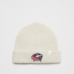Columbus Blue Jackets lululemon Unisex Close-Fit Wool-Blend Ribbed Beanie - Heathered Bone | US 203169786
