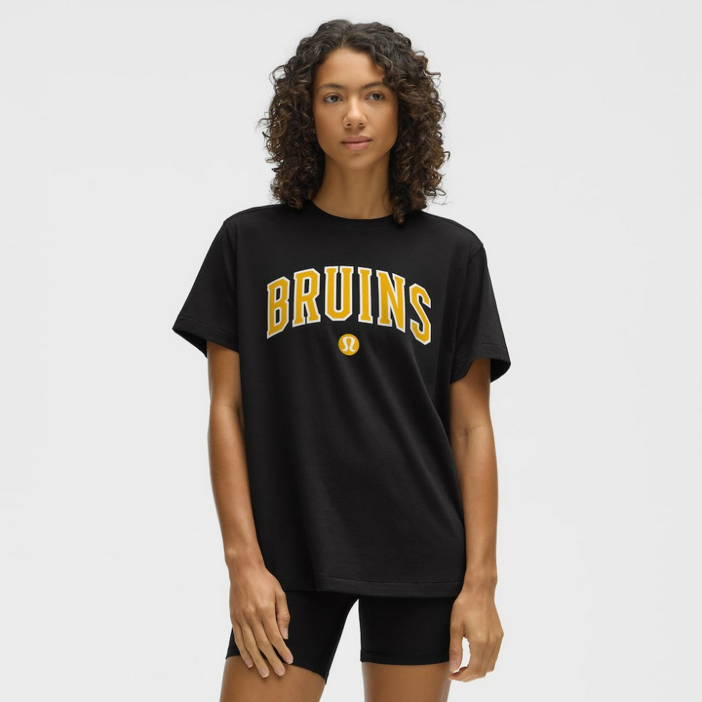 Boston Bruins lululemon Women's All Yours Organic Cotton T-Shirt - Black | US 203169853
