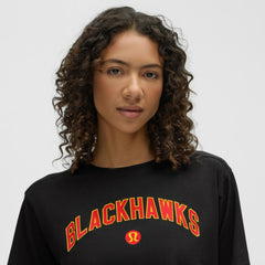 Chicago Blackhawks lululemon Women's All Yours Organic Cotton T-Shirt - Black | US 203169855