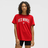 Detroit Red Wings lululemon Women's All Yours Organic Cotton T-Shirt - True Red | US 203169873