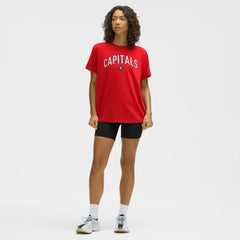 Washington Capitals lululemon Women's All Yours Organic Cotton T-Shirt - True Red | US 203169875