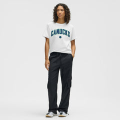 Vancouver Canucks lululemon Women's All Yours Organic Cotton T-Shirt - White | US 203169889