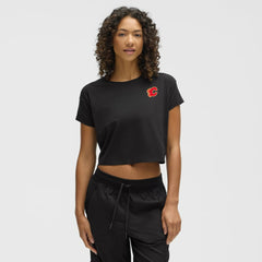 Calgary Flames lululemon Women's Cates T-Shirt - Black | US 203169892