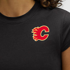 Calgary Flames lululemon Women's Cates T-Shirt - Black | US 203169892