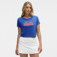 New York Rangers lululemon Women's Cates T-Shirt - Blue | US 203169899