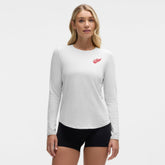 Detroit Red Wings lululemon Women's Love Long Sleeve T-Shirt - Heathered Core Ultra Light Grey | US 203169989
