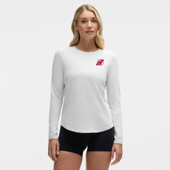 New Jersey Devils lululemon Women's Love Long Sleeve T-Shirt - Heathered Core Ultra Light Grey | US 203169995