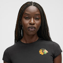 Chicago Blackhawks lululemon Women's Baby T-Shirt - Black | US 203170009