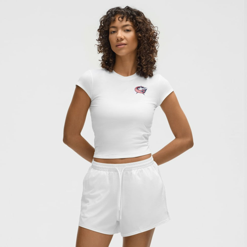 Columbus Blue Jackets lululemon Women's Baby T-Shirt - White | US 203170021