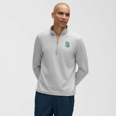 Seattle Kraken lululemon Soft Jersey Half-Zip Pullover - Heather Gray | US 203170113