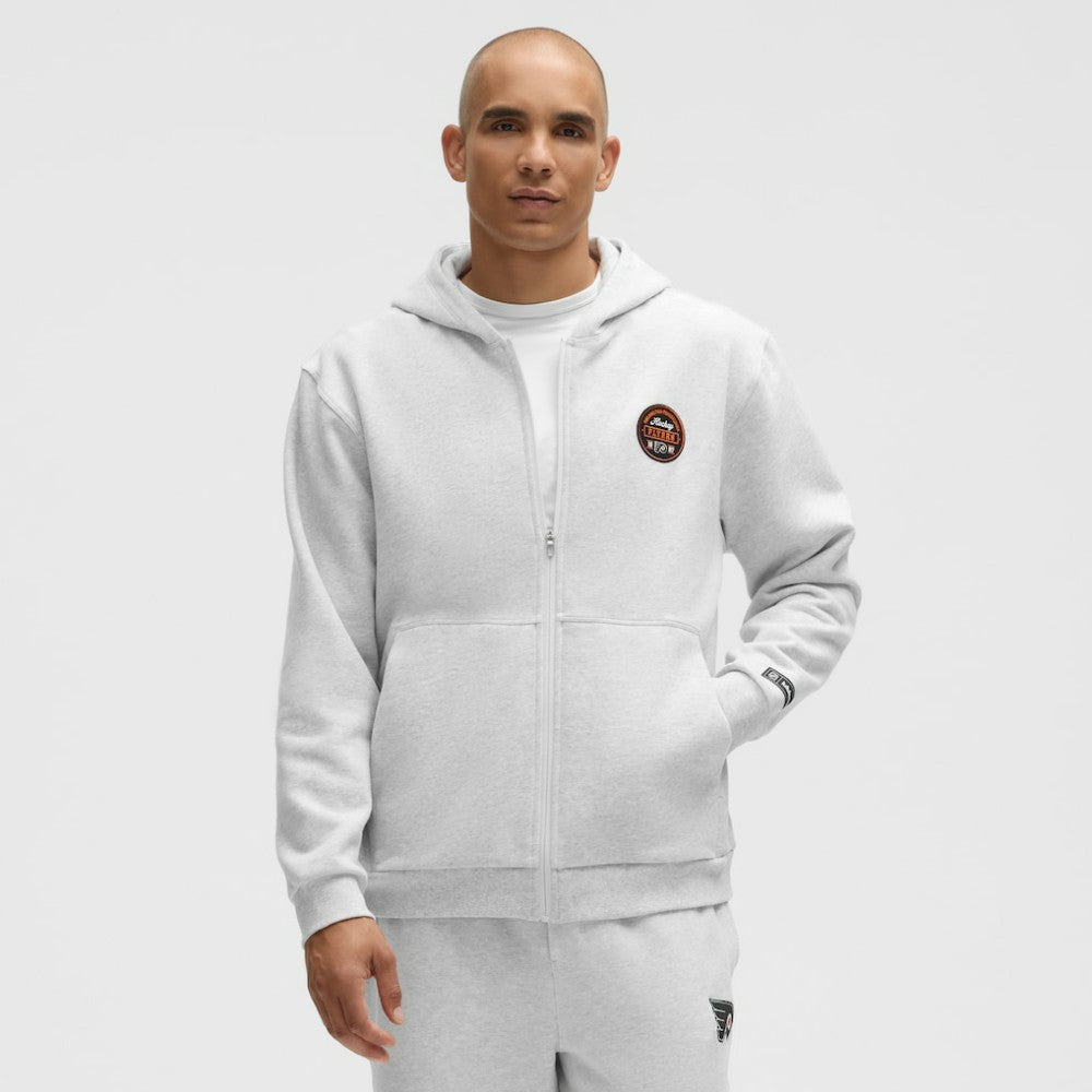 Philadelphia Flyers lululemon Steady State Full-Zip Hoodie - Heathered Core Ultra Light Grey | US 203170192