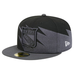 New York Rangers New Era Spikes 59FIFTY Fitted Hat - Black | US 203170278