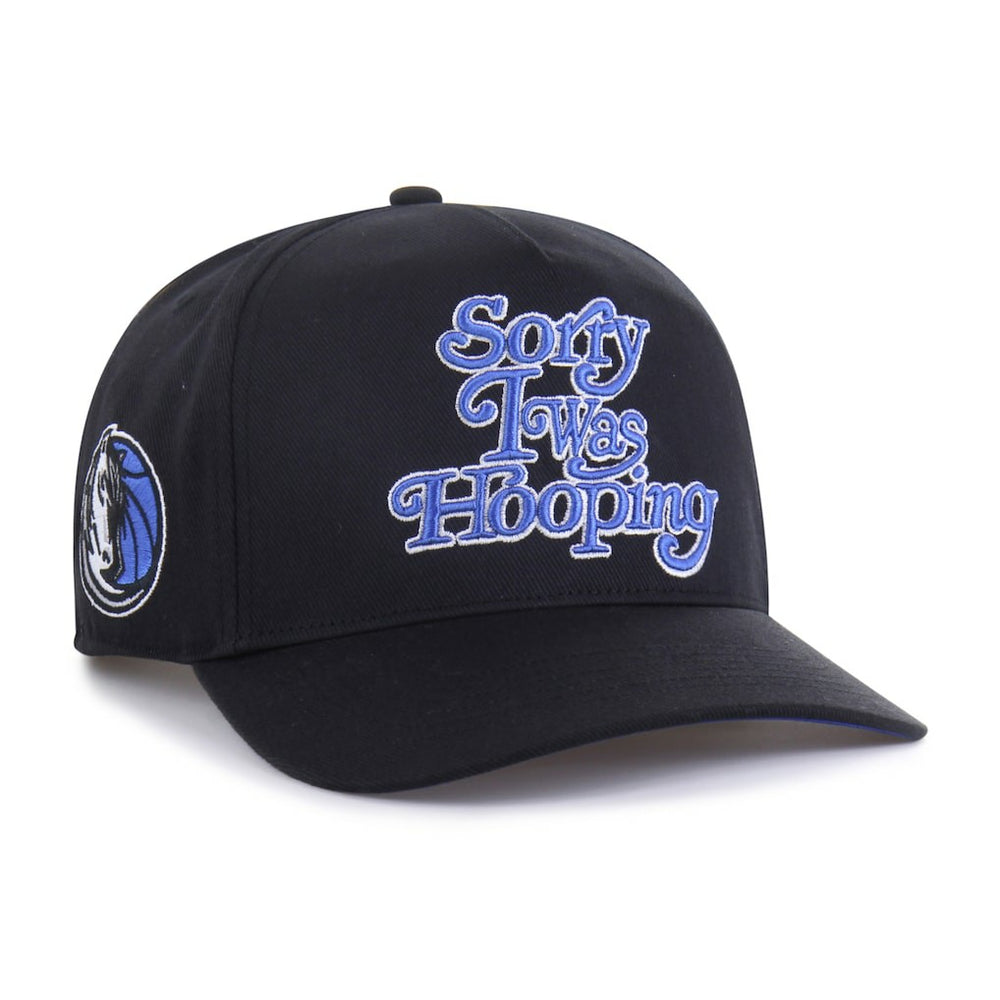 Dallas Mavericks Brand Seen by '47 Sorry I Was Hooping Hitch Adjustable Hat Black - 47 brand