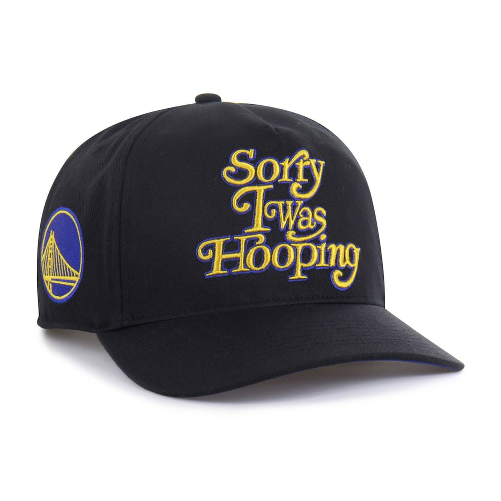 Golden State Warriors Brand Seen by '47 Sorry I Was Hooping Hitch Adjustable Hat Black - 47 brand