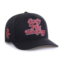 Houston Rockets Brand Seen by '47 Sorry I Was Hooping Hitch Adjustable Hat Black - 47 brand outlet
