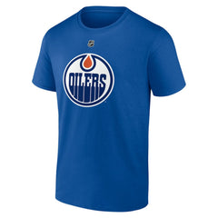 Leon Draisaitl Edmonton Oilers Fanatics Authentic Stack Name & Number T-Shirt - Royal | US 203171120