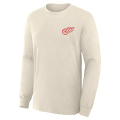 Detroit Red Wings Fanatics Centennial Legacy Long Sleeve T-Shirt - Beige | US 203171262