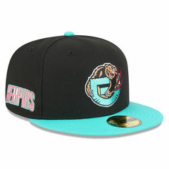 Memphis Grizzlies 2025/26 Classic Edition Jersey Hook 59FIFTY Fitted Hat Black/Turquoise - New Era