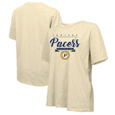 Indiana Pacers Majestic Threads Women's Oversized T-Shirt Cream outlet