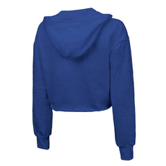 New York Knicks Majestic Threads Women's Tri-Blend Cropped Pullover Hoodie Royal outlet