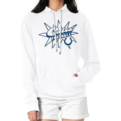 Indianapolis Colts Starter Women's Drive-In Sign Pullover Hoodie - White Hoodies